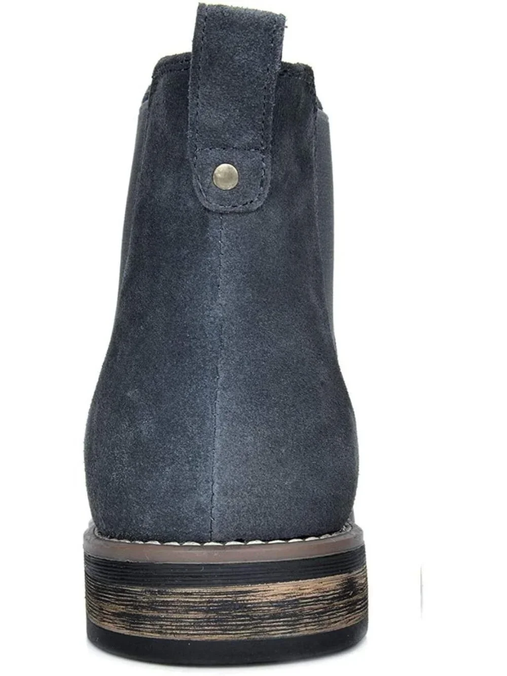 Men's Grey Classic Chelsea Ankle Crease-Resistant Soft Upper Cushioned Boots